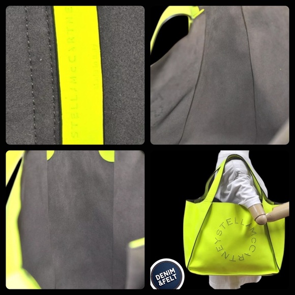 Stella McCartney Neon Yellow Tote Bag - Picture 14 of 16